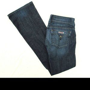 Hudson Womens Boho Boot Cut Jeans Flap Pockets